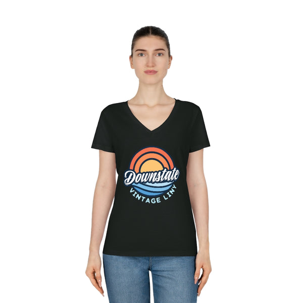 Downstate sunset Women's Evoker V-Neck T-Shirt