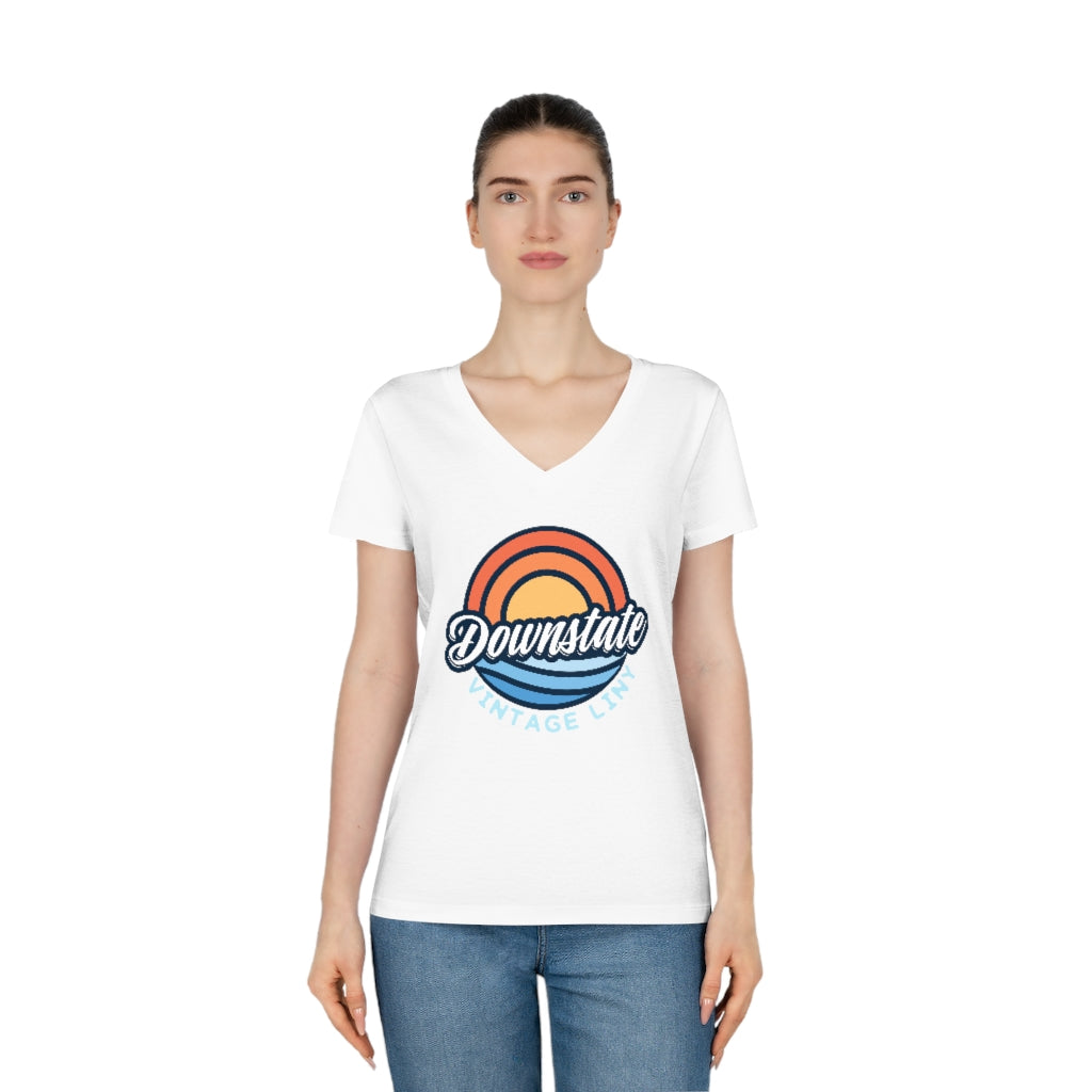 Downstate sunset Women's Evoker V-Neck T-Shirt